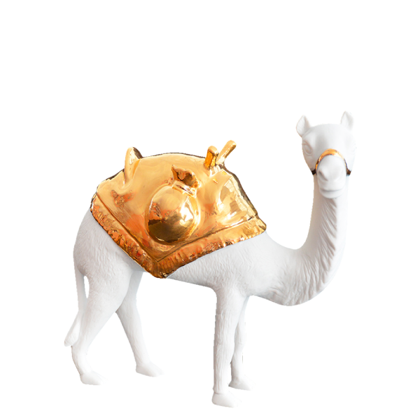 Camelo em pé - ouro 24k