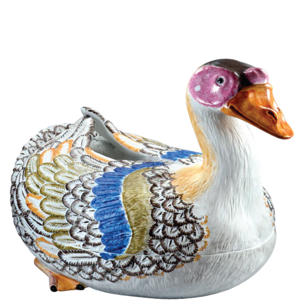 Goose Tureen - Hand Painted