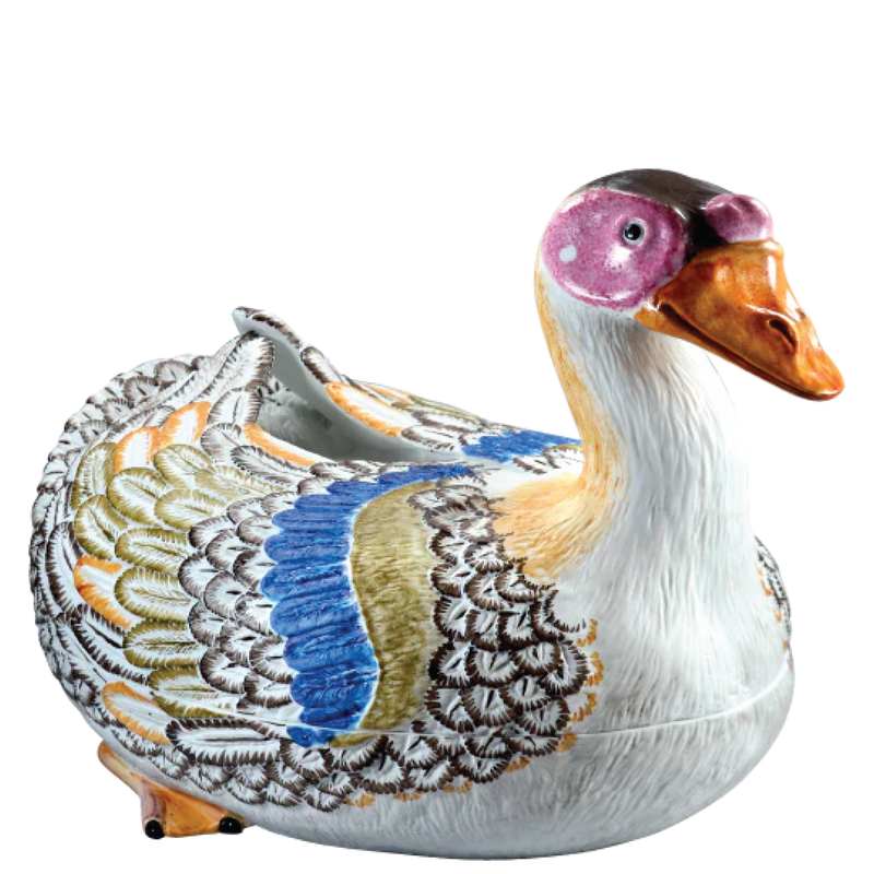 Goose Tureen - Hand Painted