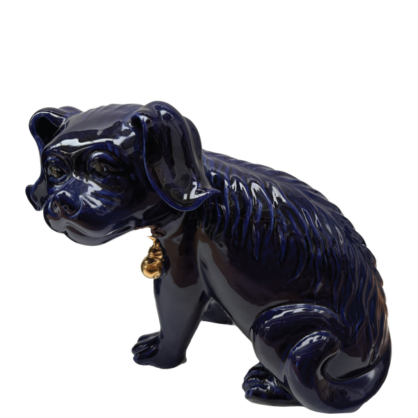 Chinese Dog Right Cobalt Blue