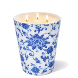 Classic Candle H150 - Blue Ornaments