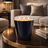 Classic candle H150 Cobalt Blue