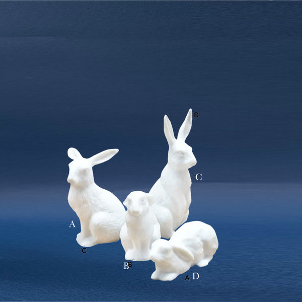 Hare Set - Biscuit