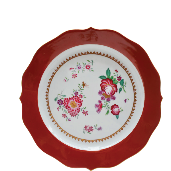 Red Tab Dinner Plate