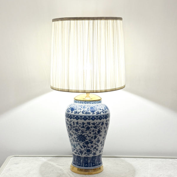 Table Lamp Blue Ornaments