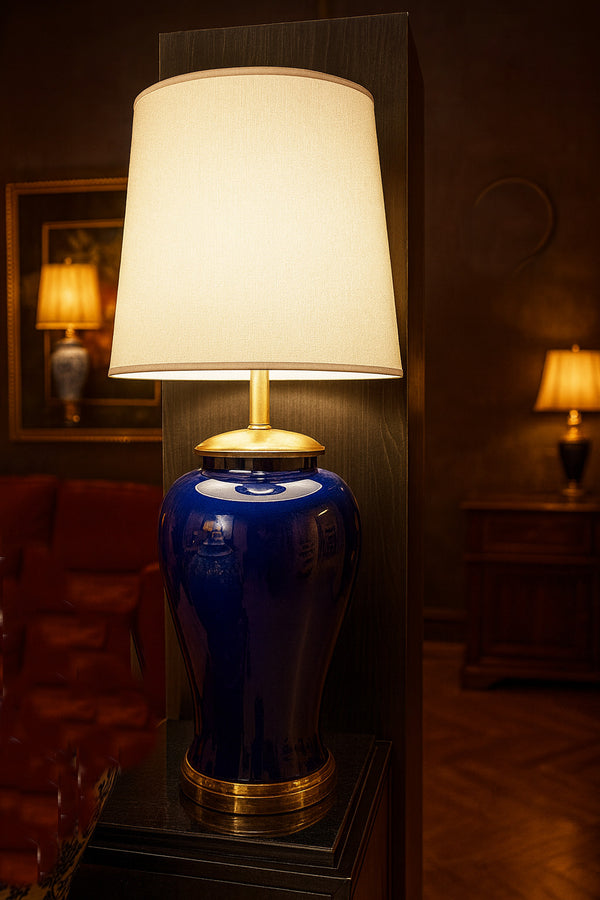 Table Lamp Cobalt Blue