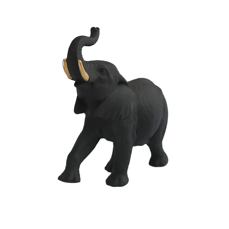 Elephant - Black & Gold