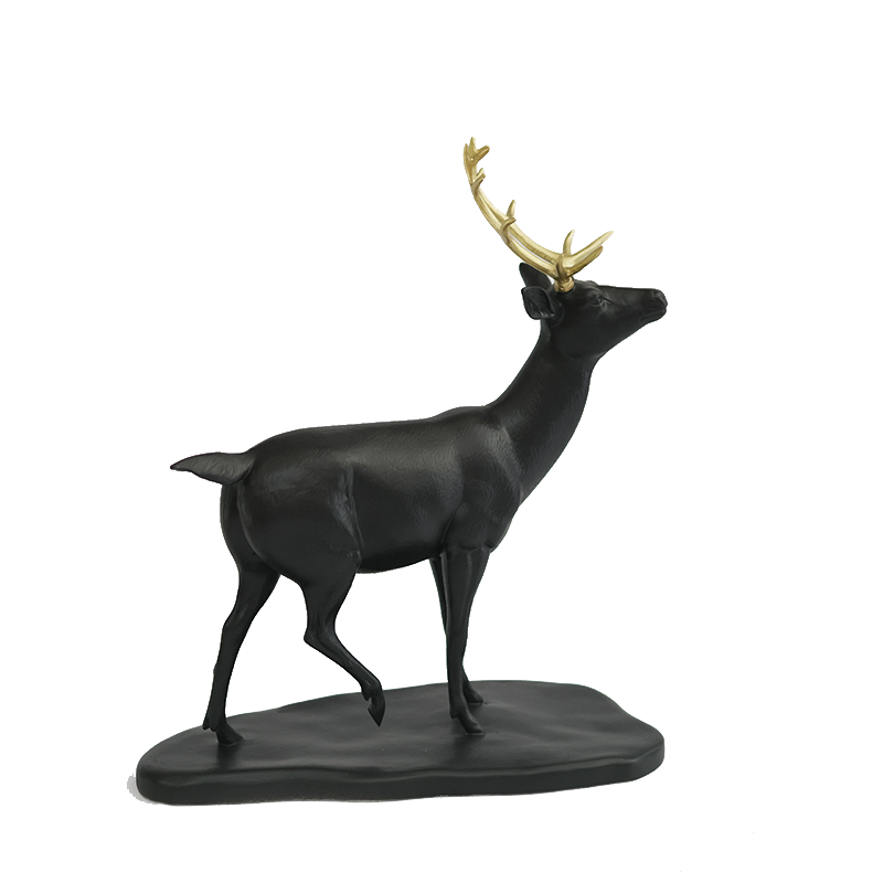 Deer - Black & Gold