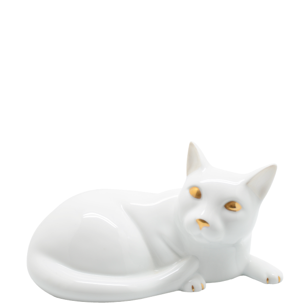 Cat | White + Gold