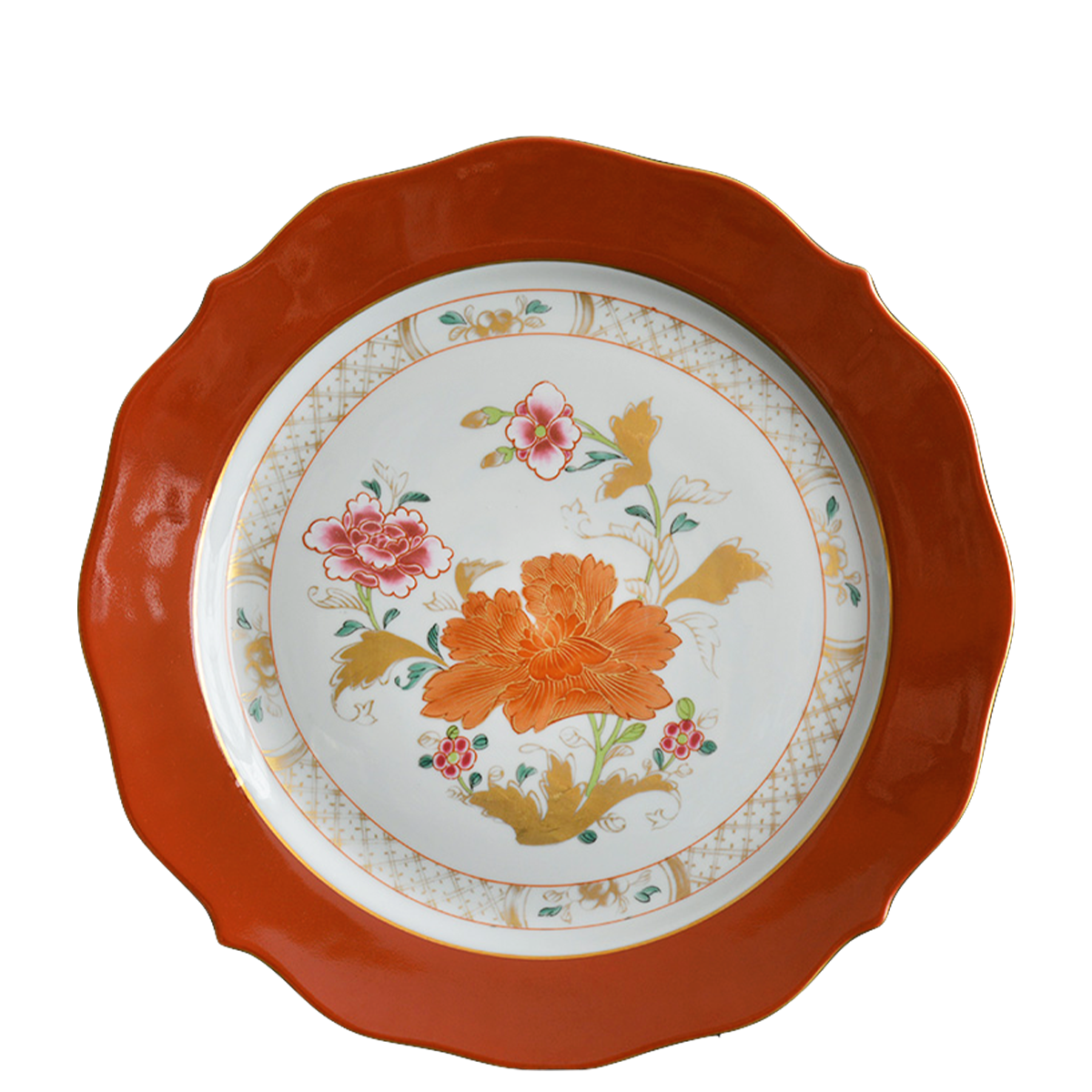 Dinner Plate | Red Tab - Orient Garden