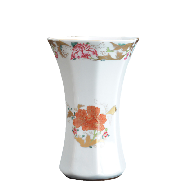 Large Octogonal Vase - Orient Garden
