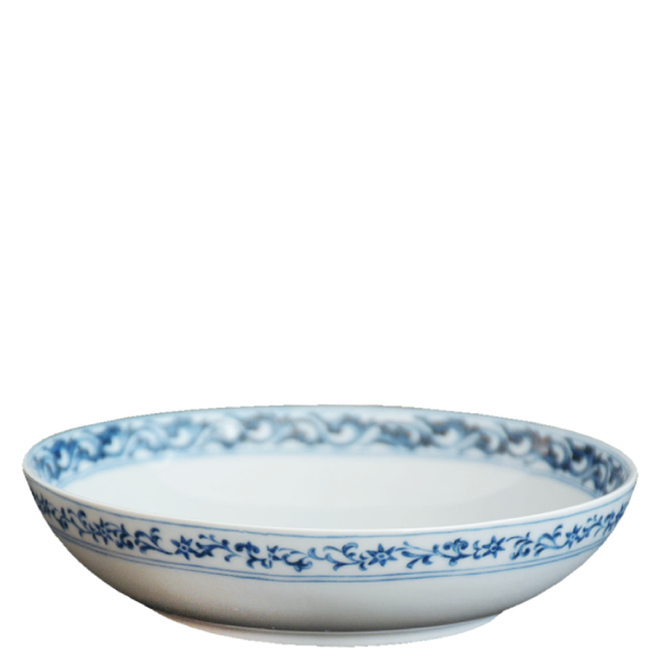 Large Salad Bowl - Blue Peony