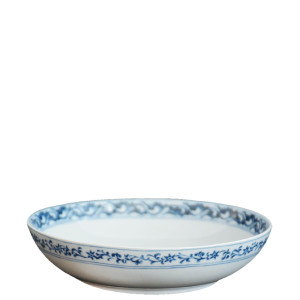 Medium Salad Bowl - Blue Peony